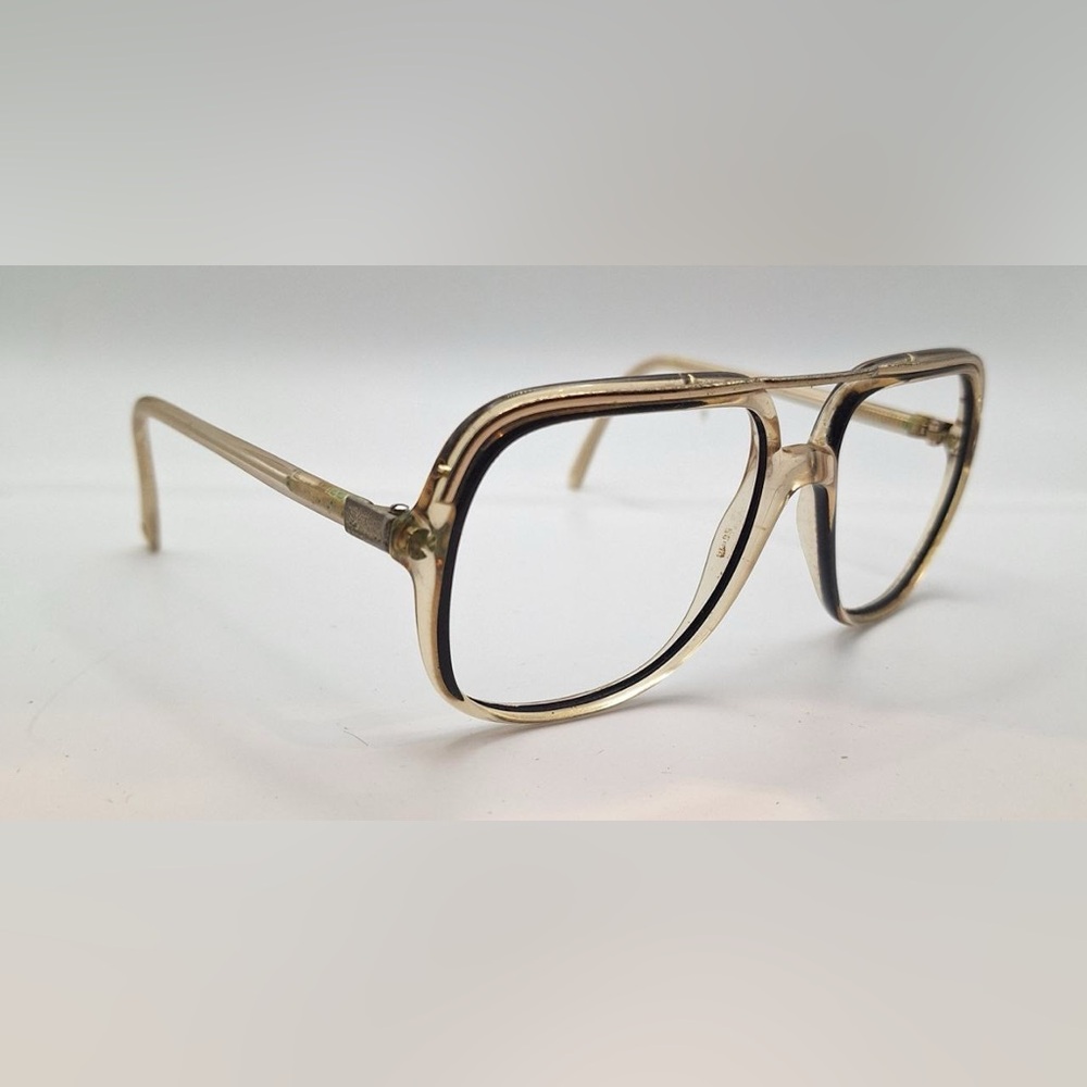 Vintage Luxottica Brown Translucent Pilot Sunglasses Frames Only